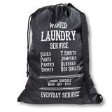 polyester laundry drawstring bag